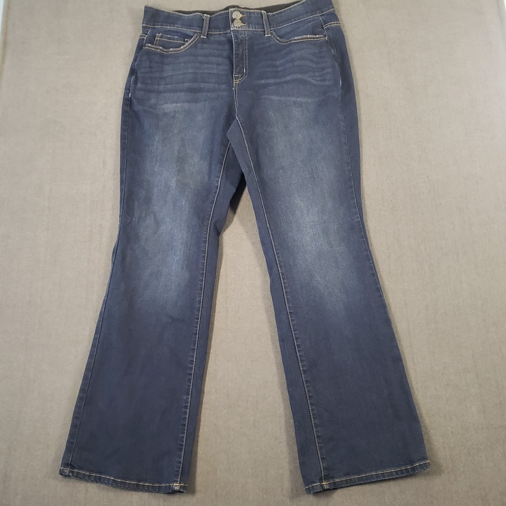 Terra &‎ Sky Jeans Womens Size 16W BootCut High Rise Stretch Dark